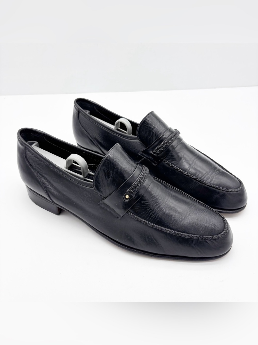 Jarman Black Leather Classic Loafers